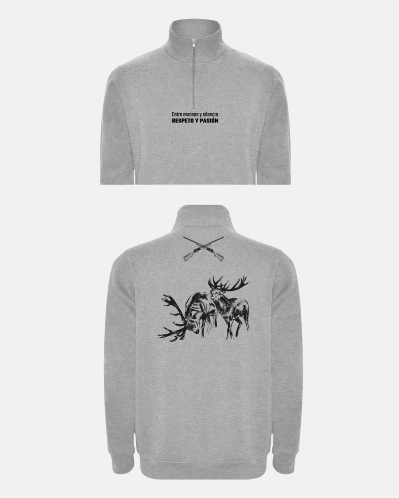 Sudadera Gris Cremallera Yola Collados