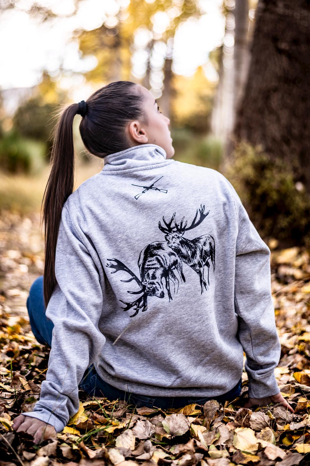 Sudadera Gris Cremallera Yola Collados