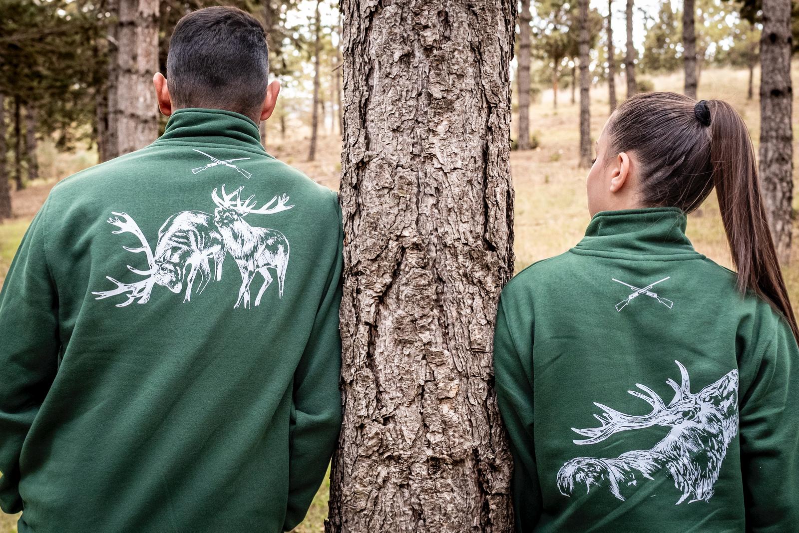 Sudadera Verde Cremallera Yola Collados