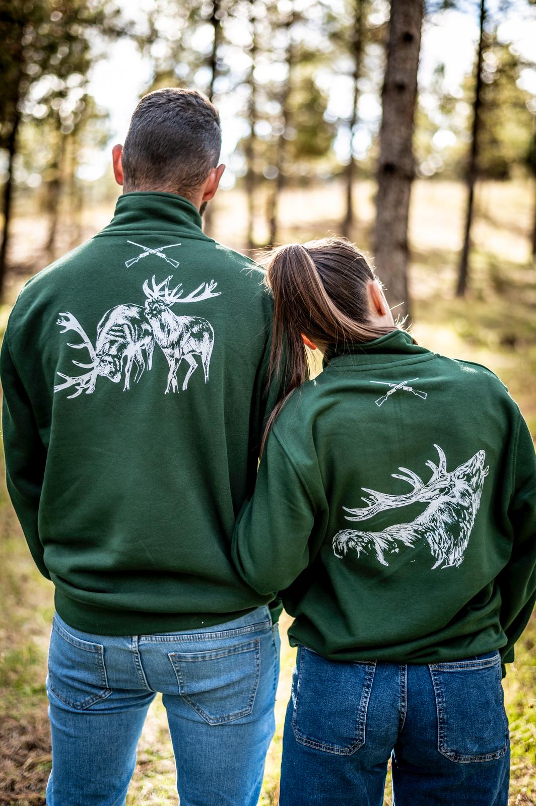 Sudadera Verde Cremallera Yola Collados