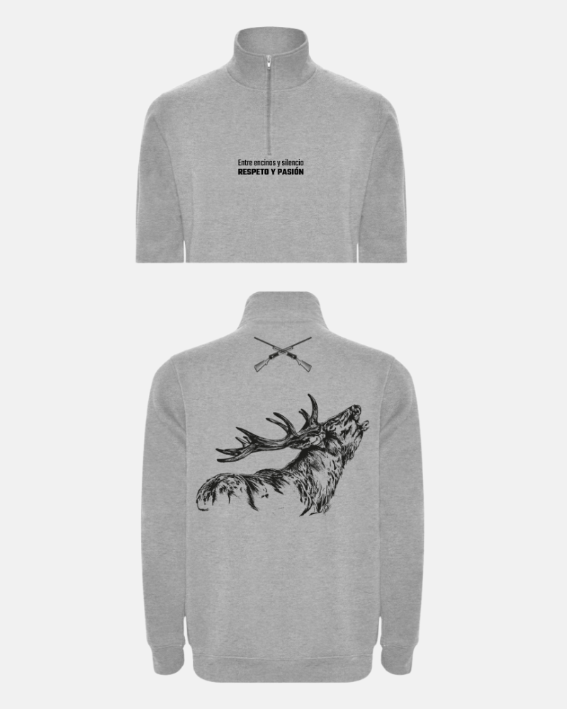 Sudadera Gris Cremallera Yola Collados