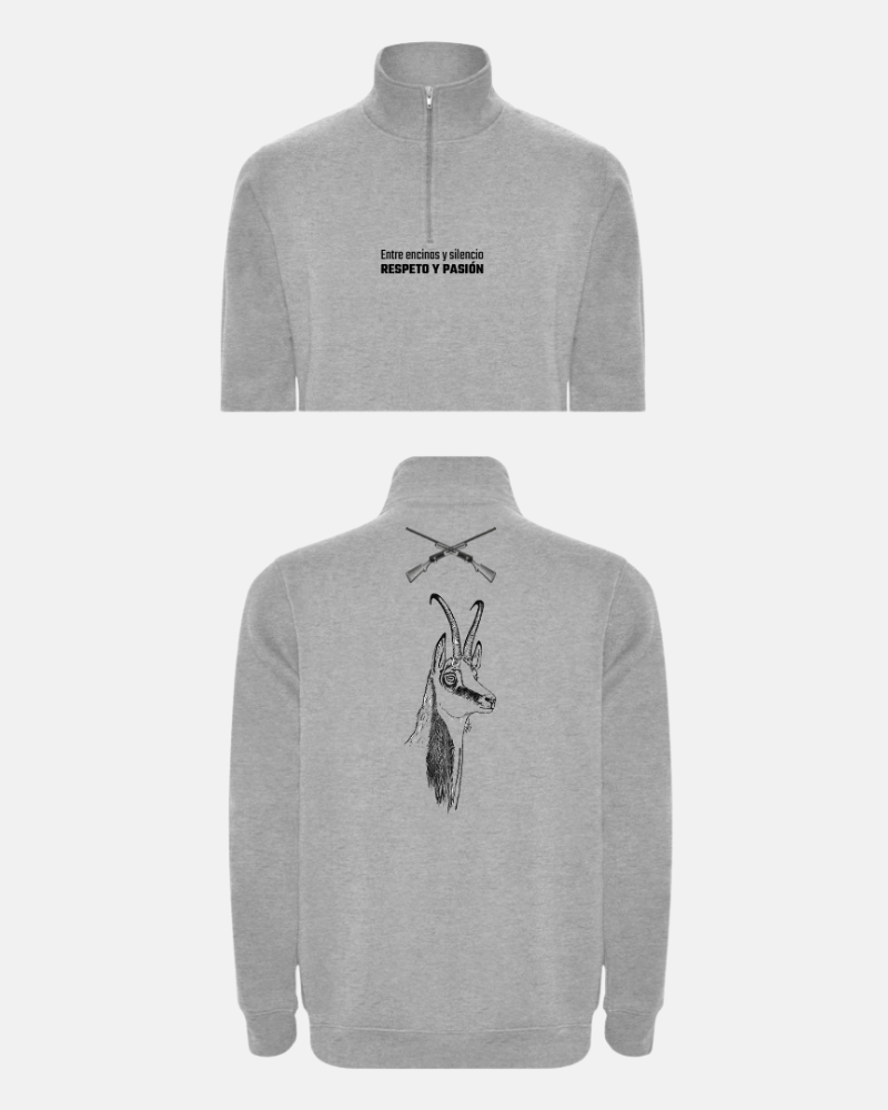 Sudadera Gris Cremallera Yola Collados