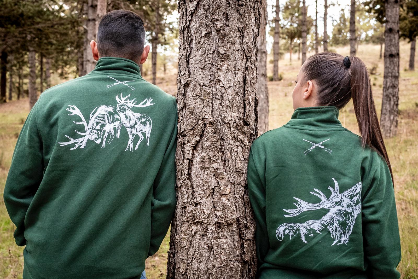 Sudadera Verde Cremallera Yola Collados