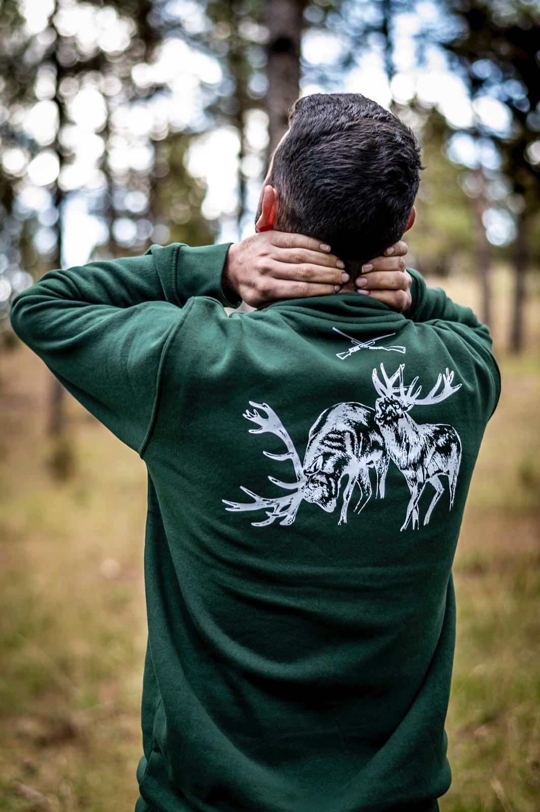 Sudadera Verde Cremallera Yola Collados